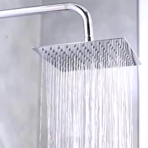 【APEX】Bathroom Rain Shower Head Stainless Steel 8 Inch Square, 1.5m 2.0m Hose