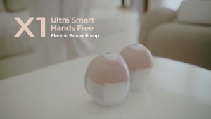 Mooimom X1 Ultra Smart Electric Breast Pump Hands Free Pompa ASI Elektrik Wireless Portable Heat Remedy Anti Clogged & Mastitis
