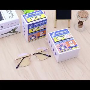 OULISI [100pcs] Glasses Wipe Anti Fog Wipe Spectacles Tissue Glasses Cleaner Eyewear Lens Wipes Pembersih Cermin Mata Lap 眼镜湿巾