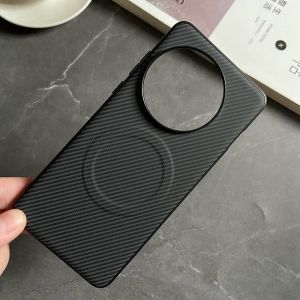 For OnePlus 13 12 11 5G Casing Carbon Fiber Pattern Leather Magnetic Hard Phone Case Cover