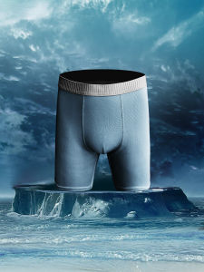 Mens Ice Silk Sport Shorts No Underwear Wear Comfortable Breathable Anti-Friction Large Size mid Waist Angle Pants