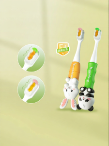 ANGELALIGN | Fun Design Soft Bristle Toothbrush for Baby Teeth