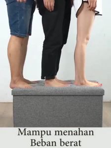 Mainland Storage Box Kotak Penyimpanan Yang Dapat Digunakan Sebagai Kursi Kotak Penyimpanan Serbaguna /Kotak Lipat Kursi/Kotak Penyimpanan Bangku Sofa/Kotak Serbaguna HSB202