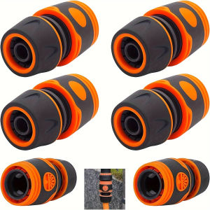 3/5/6 แพ็ค 1/2 "ตัวเชื่อมต่อท่อล้างรถ - Heavy Duty Quick Disconnect สําหรับการชลประทาน สนามหญ้าและทําความสะอาดแรงดันสูง