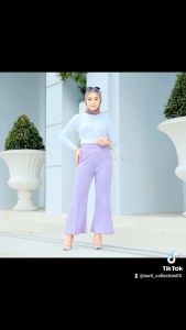 Celana Kulot Scuba Cutbray Highwaits Premium