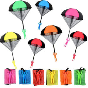 Parachute Toy for Kids Outdoor Toys Flying Parachute Men Inside & Outside Toys Children Gifts for Boy Girl 4-8 Year Old Unique