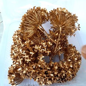 Hiasan rambut sanggul gonjer Semanggi Bunga Soka