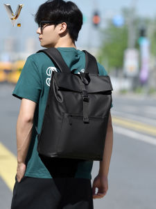 Balo Nam Virusa Thường Ngày Dung Tích Lớn Thoáng Khí Túi Đeo Vai Đôi Phong Cách Công Sở Màu Trơn Túi Đựng Máy Tính 15 Inch