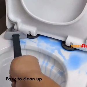 Flexible Silicone Toilet Brush with Holder Creative Deep Cleaning Brush No Dead Angle Cleaning Tool/Berus Tandas/马桶刷
