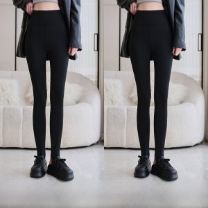 Miiow | Thickened Fleece Yoga Fitness Pants Womens High Waist Butt Lifting Shark Skin Leggings Autumn Winter Sports Wear Catman MiiOW