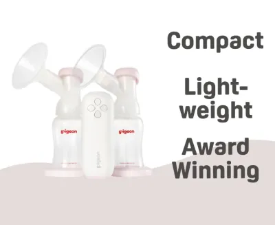 PIGEON GoMini™ Electric Double Breast Pump Pigeon Go Mini Breastpump Susu Light Weight