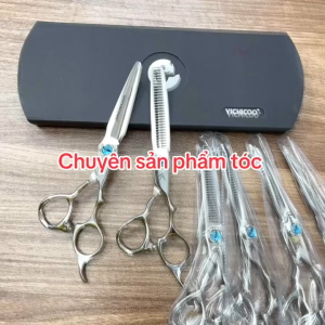 VICHICO Kéo Cắt Tóc Cao Cấp Nhật Bản 6.0 inch Thép S440C Độ Cứng Trên 62HRC Lưỡi Sắc Bén Chất Lượng Tuyệt Vời Kèm Hộp Đựng