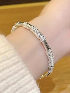 Pure Ornament Flowers like Brocade Bracelet Female Bracelet Light Luxury Minority for Girls Girlfriend Birthday Gift Bracelet