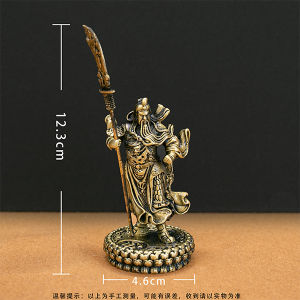 New Arrival Solid Guan Gong Lord Guan the Second Home Decoration Tea Ornaments God of War and Wealth Old Objects Brass Craft Desktop Small Ornaments