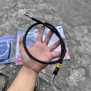 SELANG KABEL REM UNIVERSAL MERK RIDE IT DAN TAD SILVER HITAM PANJANG 95 75 CM IMPORT