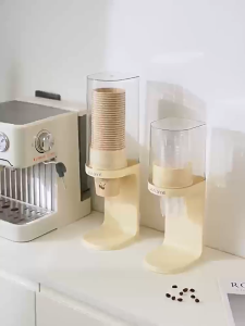 Coffee Paper Cup Dispenser Wall-mounted Plastic Water Dispenser Cup Holder Cup Container Paper Cup Frame