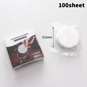 【W】51/53/58mm Portafilter Basket Coffee Filter Paper For Espresso Machines 100 Sheets Round Coffee Paper Filter For Moka Pots