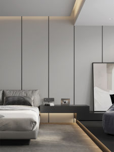 Wallpaper Self-Adhesive Minimalist Modern Light Luxury 3D Stripes Living Room Sofa and Bedside Background Wallpaper Self-Adhesive Waterproof Thickened