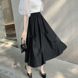 Asymmetric Pleated Floral Midi Skirt
