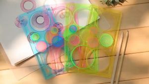 Mumystation Penggaris Garisan Rotary / Pattern Ruler Design / Spirograph Geometrik Ruler / Penggaris Rotari