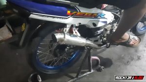 Knalpot racing leher road race untuk motor Jupiter Supra Shogun Blade dll