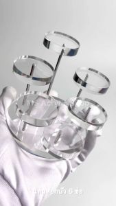 แท่นอะคริลิคใส วางโมเดล-กล่องสุ่ม 6ชั้น งานไทยเกรดA ชั้นวางโมเดลอะคริลิค หนา10มิล