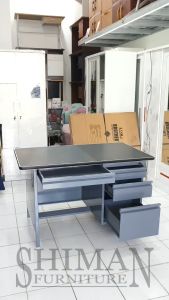 Meja Kantor Tulis 1/2 Biro Besi B 801 BROTHER Meja Kantor Pengiriman Surabaya - Lazada