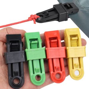 【24H Ship】10PCS คลิปหนีบเต็นท์แคมป์ผ้ากันน้ำคลิป Push-Pull Canopy เชือกกันลมคลิปถาวรเต็นท์กลางแจ้ง Camping Survival กระชับเครื่องมือคลิปจระเข้