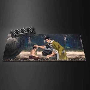 Bandai | Demon Slayer Non Slip Gaming Mouse Pad Large Rubber Keyboard Desk Mat With 2MM Stitched Edge Design
