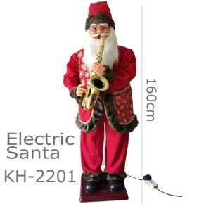 Protree Dancing and singing Santa Claus 160cm music action figure holiday decoration (saxophone)