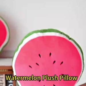 other | Lifelike Cute Watermelon Plush Toys Doll Stuffed Plant Cushions Kawaii Cartoon Fruits Pillow Soft Toy for Children Birthday Gift