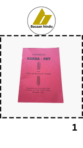 Buku Geguritan Kanda Pat Agama Hindu I Nym Gd Bendesa K Tonjaya