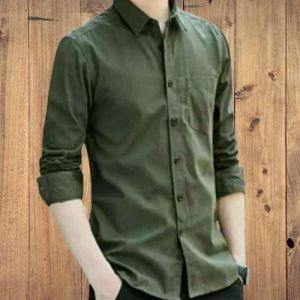 KEMEJA PRIA POLOS LENGAN PANJANG SLIMFIT BERBAGAI WARNA