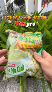 Bột đậu xanh hạt sen mật ong Vitapro Làm 100% Từ Đậu Xanh Nguyên Chất Cung Cấp Đủ Dưỡng Chất Hoạt Động Cả Ngày Phù Hợp Với Người Dùng 420gr