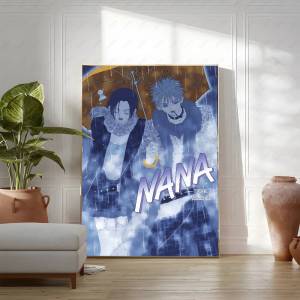 Bandai | 1PC Cổ Điển Anime NANA Tự Dính Giấy Chống Thấm Nước Poster Miếng Dán Cho Quán Cà Phê Thanh Phòng Trang Trí Treo Tường Phong Cách Hiện Đại Nghệ Thuật