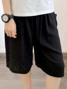Quần Short Đi Biển Nam Bằng Vải Lụa Cotton Rộng Rãi Thoáng Khí Mùa Hè Quần Dài Năm Điểm Thường Ngày