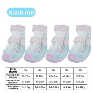 FOKWOW | Giày Chống Nước Cho Thú Cưng 4 Đôi