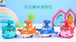 Mainan Bayi Pesawat Helikopter Lucu Push Toy Tekan Pencet Berjalan Press Edukasi Kartun Motorik