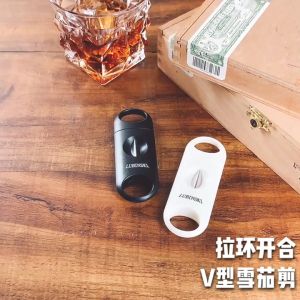 dao cắt xì gà chữ V giá rẻ nhỏ gọn mini Lubinski