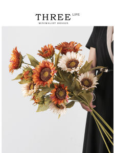THREE LIFE | Vintage Rural Autumn Style Sunflower Decorations