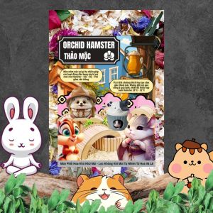 Mùn Cưa Lót Chuồng Chuột Hamter/Sóc/Bọ/Nhím/Thỏ Vườn Hoa ORCHID Mùi Hương Hoa Lá Giúp Lọc Không Khí Giảm Stress An Toàn
