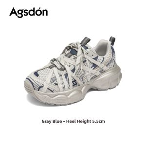 Agsdon | Elevating Platform Sneakers Lightweight Breathable Women