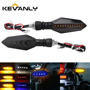 KEVANLY | Motorcycle LED Turn Signals Light Arrow Sequential Water Flowing Indicator Light For Electric Scooter Motorbike Signal Light