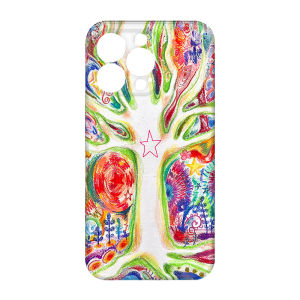 The Energy of Big Trees Is Suitable for Iphone14plus13promax12 Niche Style Non-Collision Two-in-One Film Art Sense Fancy Classy Ins Style Mobile Phone Shell for iPhone 15pro