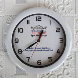 Ukuran diameter 22 cm Jam dinding / meja kaca foto logo instansi sekolah partai kantor gift hadiah kado souvenir custom cewek cowok ultah ulang tahun pernikahan wedding wisuda graduation event doorprize KKN unik murah aesthetic