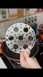 FLYBUY SHOP Stainless Steel Universal Steam Rack High Pressure Boiler Steam Grid Steaming Plate High Foot Steamer