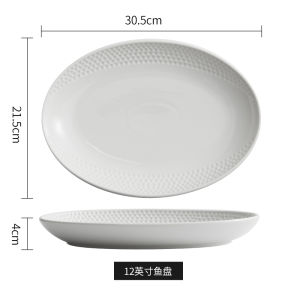 Home Use Ceramic Plate 2025 New Style Underglaze Color round Steak Breakfast Dessert Plate Simple Design Pure Color Dinnerware
