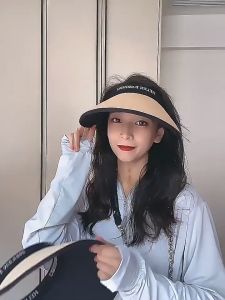 Nón Cói Đi Biển Nửa Đầu Chống UV Vòng Chữ Phối Viền RQN2176 - requane