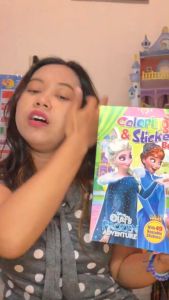 Buku Mewarnai dan Sticker Anak Aneka Karakter Kartun satuan