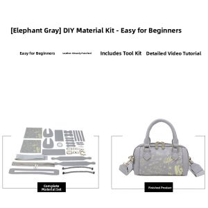 Casual Crossbody Handbag Pillow Shape DIY Material Gift Versatile Single Shoulder Slanting Handbag Trendy Leisure Handbag